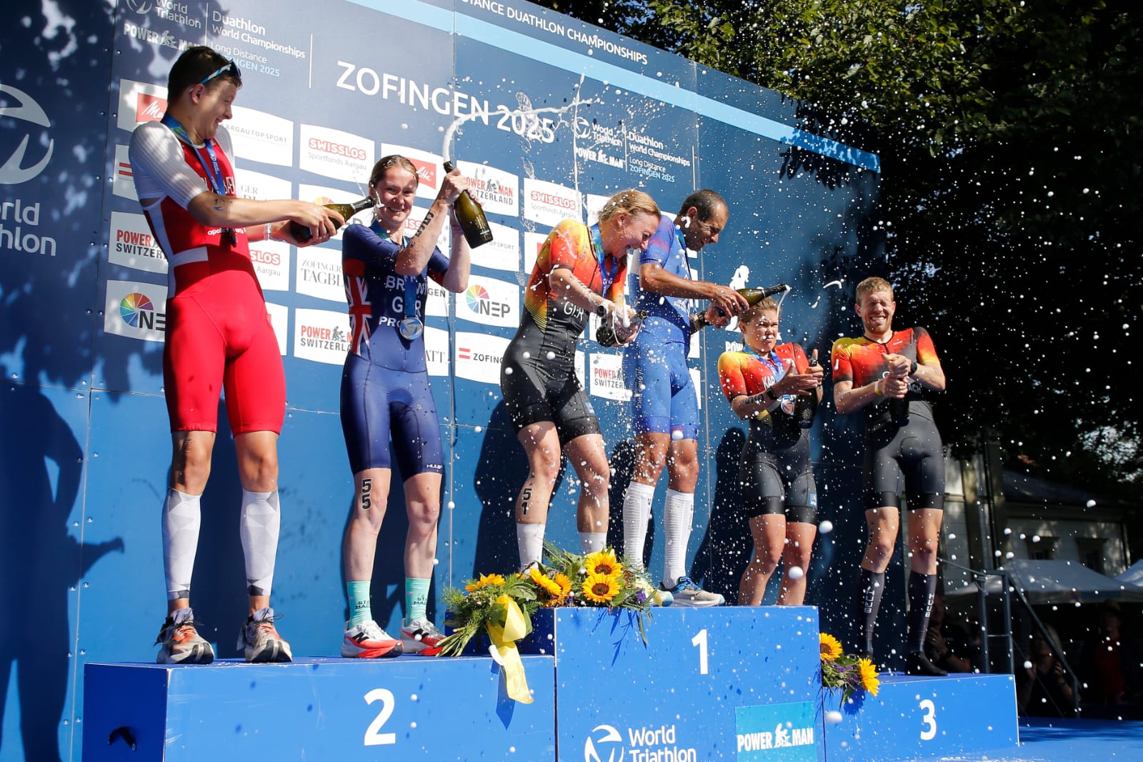 Madlen Kappeler — Siegerehrung Duathlon-WM, Powerman Zofingen